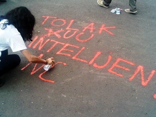 Aksi Tolak RUU Intelijen