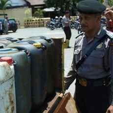 Ratusan Liter BBM Bersubsidi Diamankan Polres Pacitan
