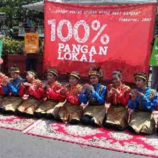 Tolak Impor Produk Pangan Asing Lewat Tari Saman