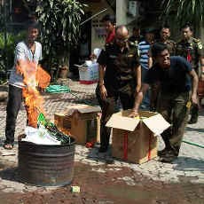 Barbuk Tiga Bulan Dimusnahkan Kejari Perak