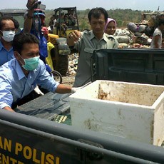Mayat Bayi Dalam Kantong Ditemukan di TPA Sampah Cirebon