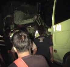 Truk Vs Truk di Nganjuk, Dua Orang Tewas, Satu Luka-luka