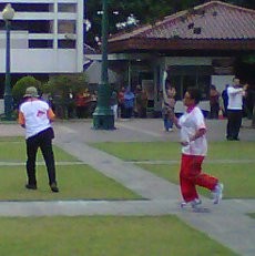 Foke Lari Kecil Iringi Relay Api SEA Games XXVI