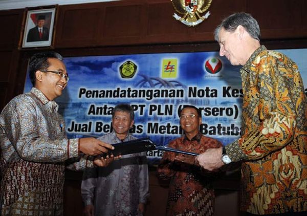 MoU Jual Beli Gas Metana Batubara