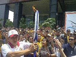 Pawai Obor SEA Games di SCBD, Lalu Lintas Ditutup