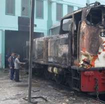 Kebakaran Lokomotif di Dipo Sidotopo Tak Ganggu Operasional