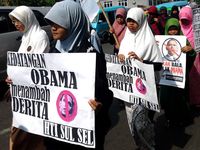 HTI Sulsel Juga Gelar Aksi Tolak Obama