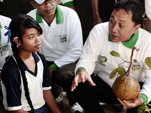 Menhut Ajak Pelajar Tanam Bakau