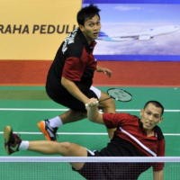 Bona/Ahsan Raih Emas Usai Kalahkan Kido/Hendra