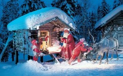 Natalan di Desa Sinterklas, Finlandia