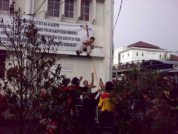 Simulasi Kebakaran di RSHS Bandung
