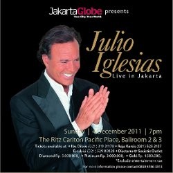 Julio Iglesias Konser Tunggal di Jakarta 4 Desember