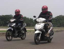 Test Ride Honda Supra X 125 dan Spacy Helm In Versi Injeksi