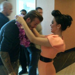 David Beckham Terkesima Lihat Jambul Syahrini