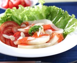Salad Pir Saus Strawberry