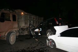 Kecelakan Beruntun di Depan SMA Gonzaga, 2 Mobil Ringsek