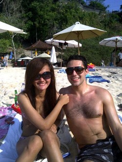 memorable moment in bali with collin!