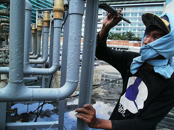 Air Mancur Bundaran HI diperbaiki