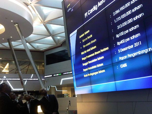 Cardig Catatkan Saham di Pasar Modal