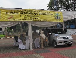 Uji Emisi Gratis di Kantor Walikota Jaksel