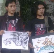 Peringatan Hari Antikorupsi, KPK Dihadiahi Karikatur