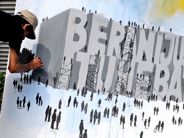 Melukis untuk Gerakan Anti Korupsi