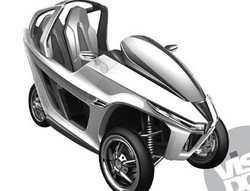 Sketsa Skuter 3 Roda SYM Bocor