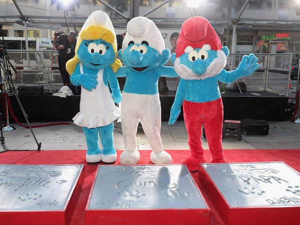 Cetakan Tangan Smurf Diabadikan
