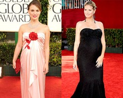 10 Gaya Busana Pesta Selebriti Saat Hamil 