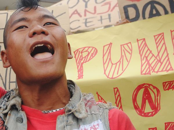 Aksi Solidaritas untuk Punk Aceh