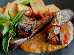 Resep Tempe: Tempe Terung Sambal Kacang
