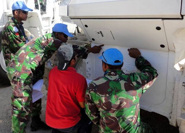 Minustah Periksa Peralatan TNI di Haiti
