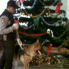 Polres Pelabuhan Tanjung Perak Sterilisasi 16 Gereja