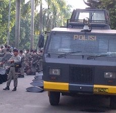 Jalan ke GKI Yasmin Diblokade, Brimob dan Water Canon Disiagakan