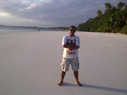 sunset in ngurboat beach Maluku Tenggara