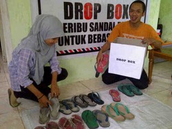 Hari Kedua Posko, Terkumpul 224 Sandal untuk Kapolri