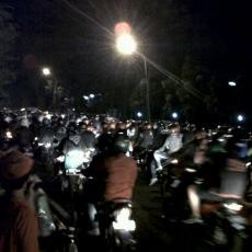 Sambut Tahun Baru, Warga Sesaki Pusat Kota Bandung