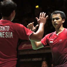 Lolos, Alvent/Hendra Tantang Unggulan Kedua