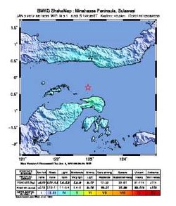 Gempa 5,1 SR Guncang Gorontalo