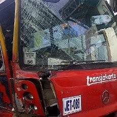 Sopir Bus TransJ Penyerempet Penyeberang Jalan Diperiksa Polisi
