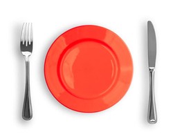 Ingin Langsing? Makanlah dari Piring Warna Merah