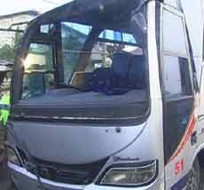 Dua Sopir Bus Terlibat Kecelakaan di By Pass Krian Diperiksa
