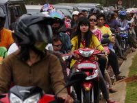 Kemacetan Parah Menuju Kampung China