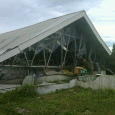 Kantin RSJ Cisarua Ambruk Diterjang Angin