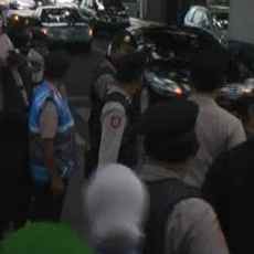 Massa SDN Gagal Hadang Wapres di Depan Monkasel