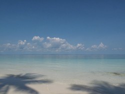 Pasir Putih Sehalus Tepung di Pantai Ngurbloat, Maluku