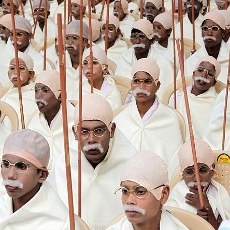 Berpakaian Ala Mahatma Gandhi, Ratusan Anak India Pecahkan Rekor Dunia