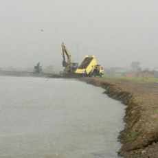 Gunungan Lumpur Lapindo Longsor