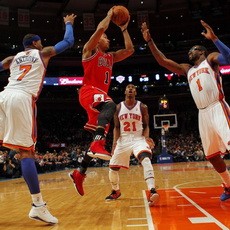 Rose Gemilang, Bulls Hantam Knicks