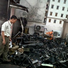 Gudang Kantor di Kompleks Apartemen Majesty Terbakar